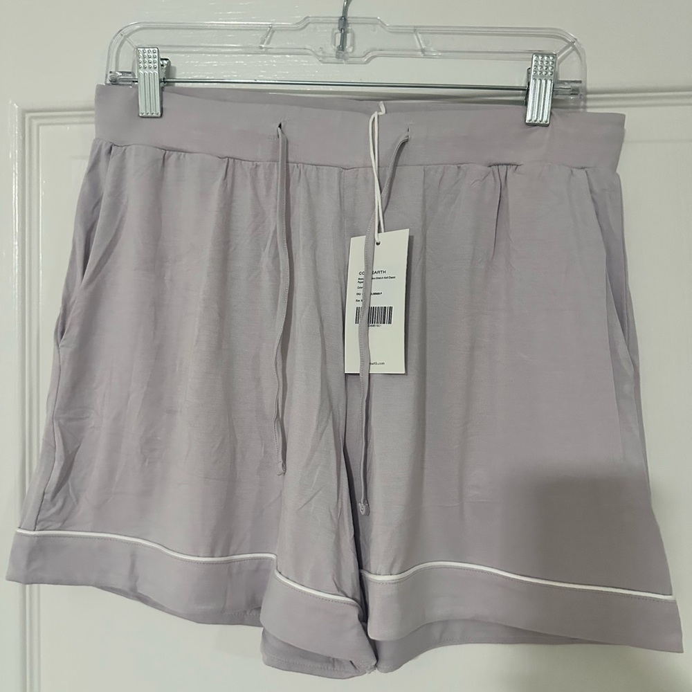 Lilac Short Sleeve Pajama Set Cozy Earth M - Picture 2 of 4